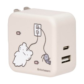 White Tiger and Black Tiger simultaneously charge 2 devices/32W AC adapter (charging)