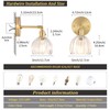 Shenmoyl Vintage Wall Sconces Set of 2 with Transparent Tulip