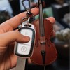Cool Mini Tiny Violin Keychain Wristlet Funny Novelty Music Car