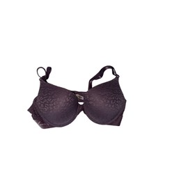 Victoria's Secret Pink Wear Everywhere Push Up Bra All Lace Velvet Logo Elastic Color Purple Size 38DD New