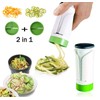 Xrten Spiral Cutter Hand for Vegetable Spaghetti 2 in 1
