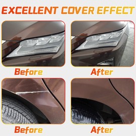 Brown Touch Up Paint Pen for Cars, Car Paint Scratch Repair, 2-In-1 Car Touch Up Paint Fill Paint Pen, Quick & Easy Solution to Repair Minor Automotive Scratches 0.8 fl oz