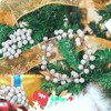 100pcs Christmas Silver Holly Berries Artificial Silver Berry ,Artificial Fruits