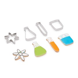 Fox Run Science Cookie Cutter Set, Chemistry Lab Cookie Cutters, Set of 4