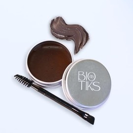 Gel de ceja 2 en 1, crecimiento y color, para Piel Sensible, Dermatológicamente Probado, hidratante, premium, Sin Irritación. Tono café oscuro