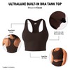YITTY Active Women's Ultraluxe Built-in Bra Tank Top, Athleisure, 4-Way-Stretch,
