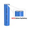 SHENMZ 16650 Protected Button Top Battery 2500mAh 3.7V Lithium Ion
