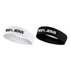 100% Jesus Sports Head Stretch Headband Soccer Fútbol Football White