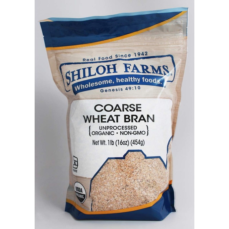 Shiloh Farms Organic Coarse Wheat Bran Unprocessed -- 16 oz