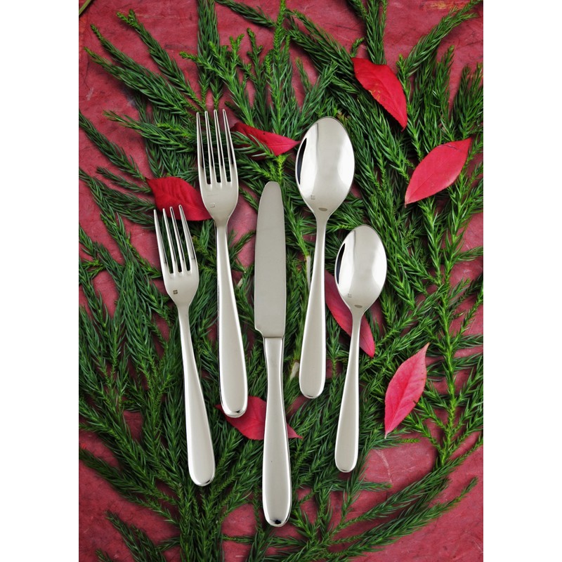Fortessa Grand City 18/10 Stainless Steel Flatware Bouillon Spoon, Set