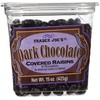 Trader Joes Dark Chocolate Covered Raisins, 3 Pack