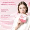 Bio Collagen Mask, Overnight Maske Gesicht, Beruhigend, Feuchtigkeitsspendend, Nahrhaft Kollagen