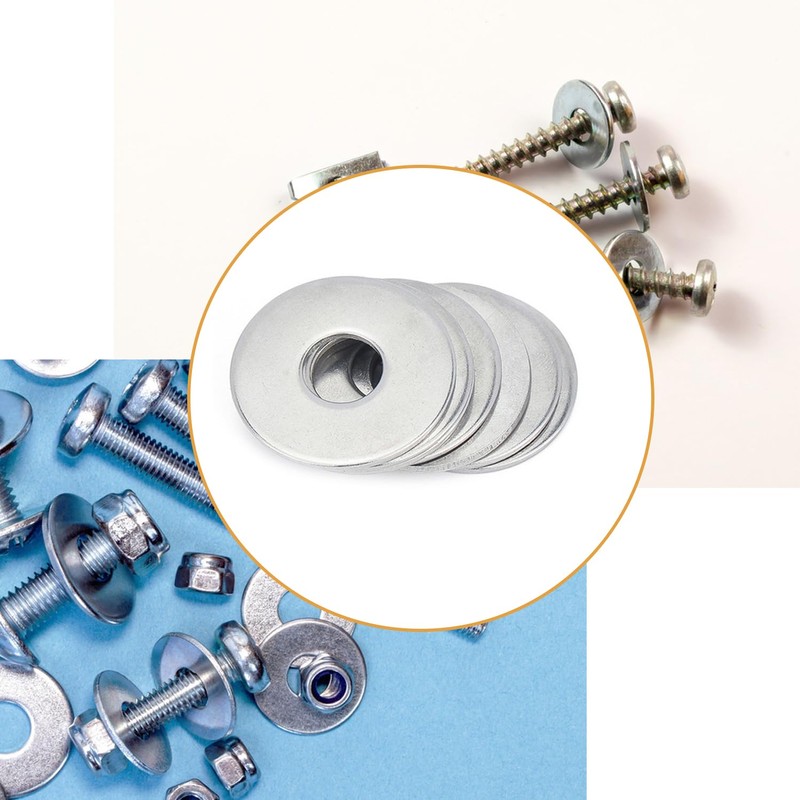 20-Pack M8 Flat Stainless Steel Washers – Precision Engineered for