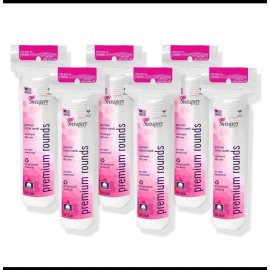 Swisspers  Swisspers Premium Cotton Rounds 100 Count 6-Pack 100% Pure Cotton