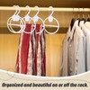 FoldTier 50 Pcs Scarf Hanger Plastic Holder Organizer Space Saving