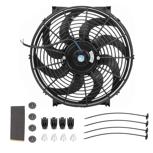 Gooeap 14 Inch Slim Fan Push Pull Electric Radiator Cooling