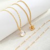 Gold Layered Charm Necklaces for Women, Dainty Stackable Simple Waterproof