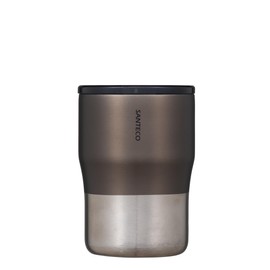 CBJAPAN 320 NORA Tumbler with Lid, 11.8 fl oz (320 ml), Stackable Vacuum Insulated, Stainless Steel, 2-Layer Construction, Transparent Lid, Graphite Gray