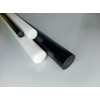 Round Pole Made of POM Black Diameter 45 mm Length