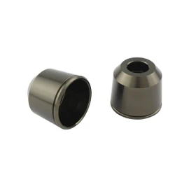 POSH 032879-11-10 Motorcycle Supplies, Middle Weight Bar End Outerwear Only, M8 Type, Titanium