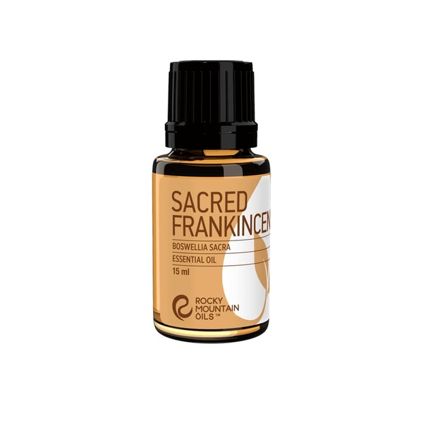 Rocky Mountain Oils Sacred Frankincense Essential Oil - 100% Pure and Natural Aromatherapy Essential Oils for Diffusers, Topical Massage Oil for Massage Therapy and Skin Care, and Household - 15ml
