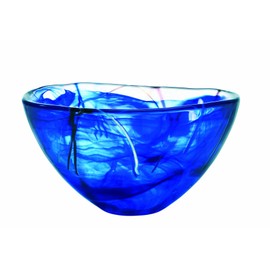 Kosta Boda Contrast Bowl, Blue, Medium