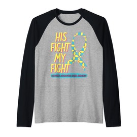 His Fight Is My Fight Congenital Diaphragmatic Hernia CDH Raglan Baseball Tee