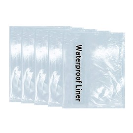 NeatCarBags Car Trash Bag Liner - Reusable Waterproof Liner, Pack of 5 Liners (Small Clear)