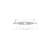 KONDOTEC Frame-type Turnbuckle Straight Set Fabric, Nominal 12, Size W1/2",