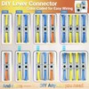 100pcs Lever Wire Connectors, 1 in 1 out Inline Electrical