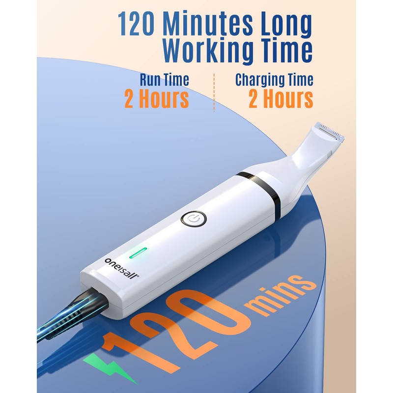 oneisall Dog Clippers with Double Blades,Cordless Small Pet Hair Grooming