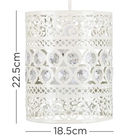 Modern Ornate Drum Shabby Chic Ceiling Pendant Light Shade