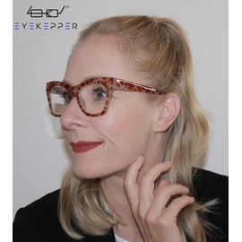 Eyekepper Cat-eye Reading Glasses for Women Stylish Readers - Tortoise +2.50