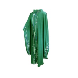 MYAYD Church Pastor Celebrant Chasuble Priest Vintage Robe Gown Cape Cassock Clergy Pulpit Altar Server Vestment Men Women (Green)