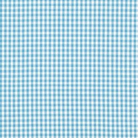 Unbranded Turquoise Gingham Checkered 1/8” inch Fabric poly cotton 60” wide By Yard