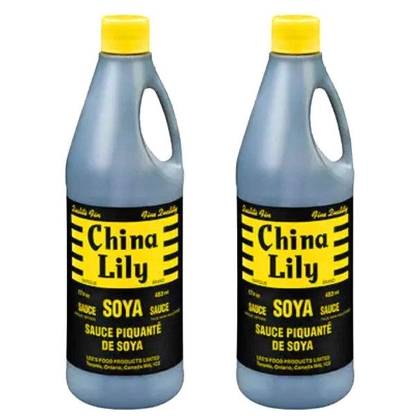 China Lily Soy Sauce 483ml/16.3 fl. oz, (2pk) {Imported from Canada}