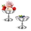 GearRoot Ice Cream Bowls Stainless Steel Dessert Cups, 2 Pack