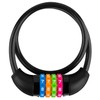 IDEALUX Bike Lock Cable, Bicycle Cable Lock with 4 Digit