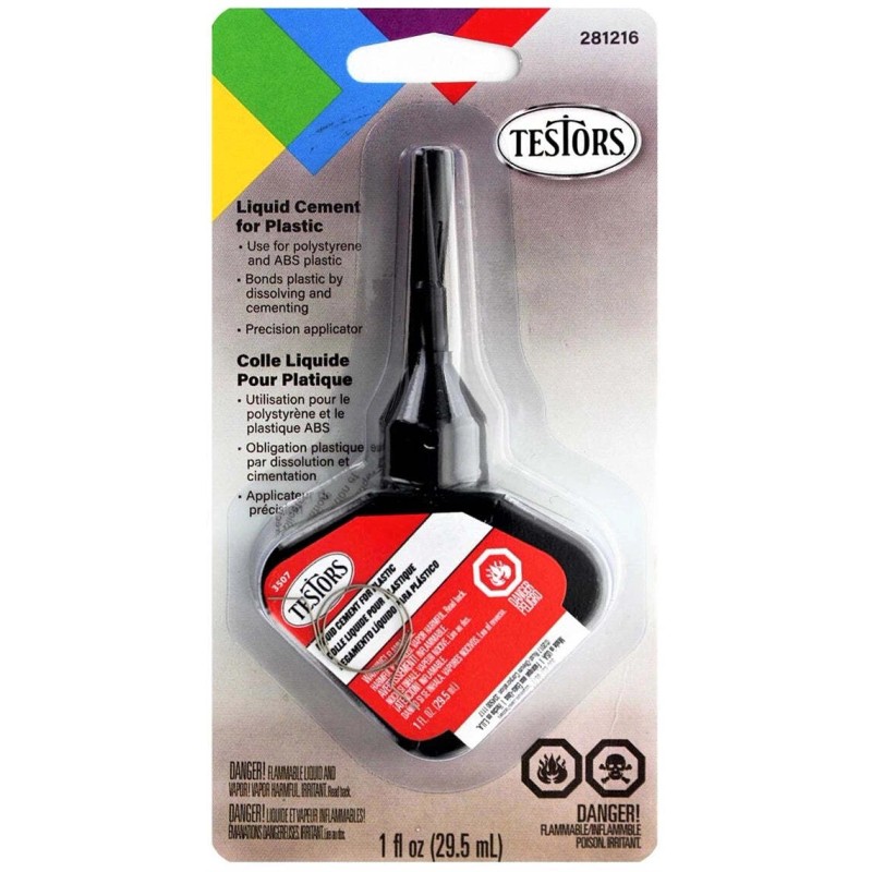 Testors Liquid Cement Precision Adaptors Plastic Model GLUE ADHESIVE TES281216