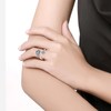 ONEFINITY Cross Spoon Ring 925 Sterling Silver Turquoise Cross Adjustable