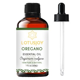 LOTUSJOY Oregano Essential Oil 100% Pure & Natural – Undiluted for Aromatherapy, Skin Care, and Household - 1 Oz