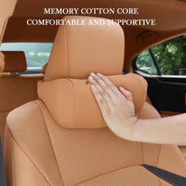 Dragon Art Compatible with Lexus Headrests and Neck Pillows for Lexus RX NX ES GS is UX Seat Headrests Compatible (Memory Cotton)