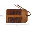 Militaria Stuffs Leather Tool Roll Up Pouch (10 Slots) -