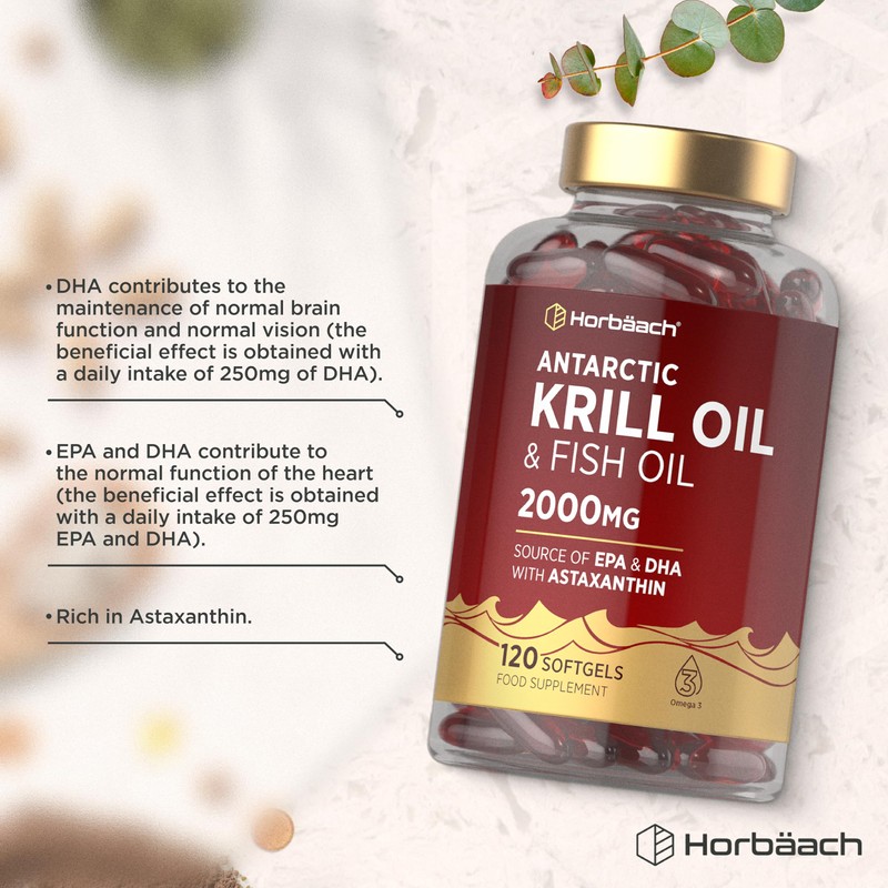 Antarctic Krill Oil Capsules 2000mg | 120 Softgels | High