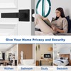 Estmoon 1 Pack Door Handle Black Interior Door Knobs, Keyless