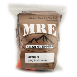 Allgo Outdoors Military Spec MRE Meals Ready To Eat BBQ Pork Wrap - Menu 3 - Survival Food