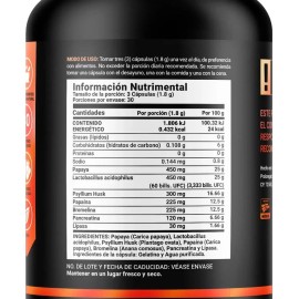 Enzimas Digestivas con 20 Billones de Probióticos | Fórmula Avanzada para el Bienestar Digestivo | 90 Cápsulas