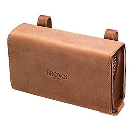 Brooks D-Shaped Saddle Bag, D-Shaped, Natural Leather