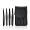 Portable tweezers tweezers beauty set, tweezers pouch set of 4 types / 휴대용 족집게 핀셋 미용 세트, 족집게4종파우치세트