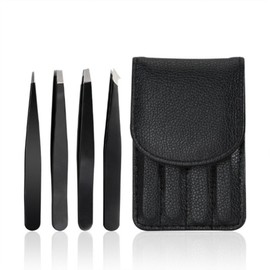 Portable tweezers tweezers beauty set, tweezers pouch set of 4 types / 휴대용 족집게 핀셋 미용 세트, 족집게4종파우치세트